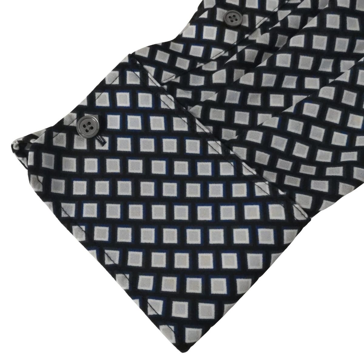  theory セオリー 長袖シャツブラウス サイズS レディース - 黒×ネイビー×ライトグレー 長袖 シャツ ブラウス