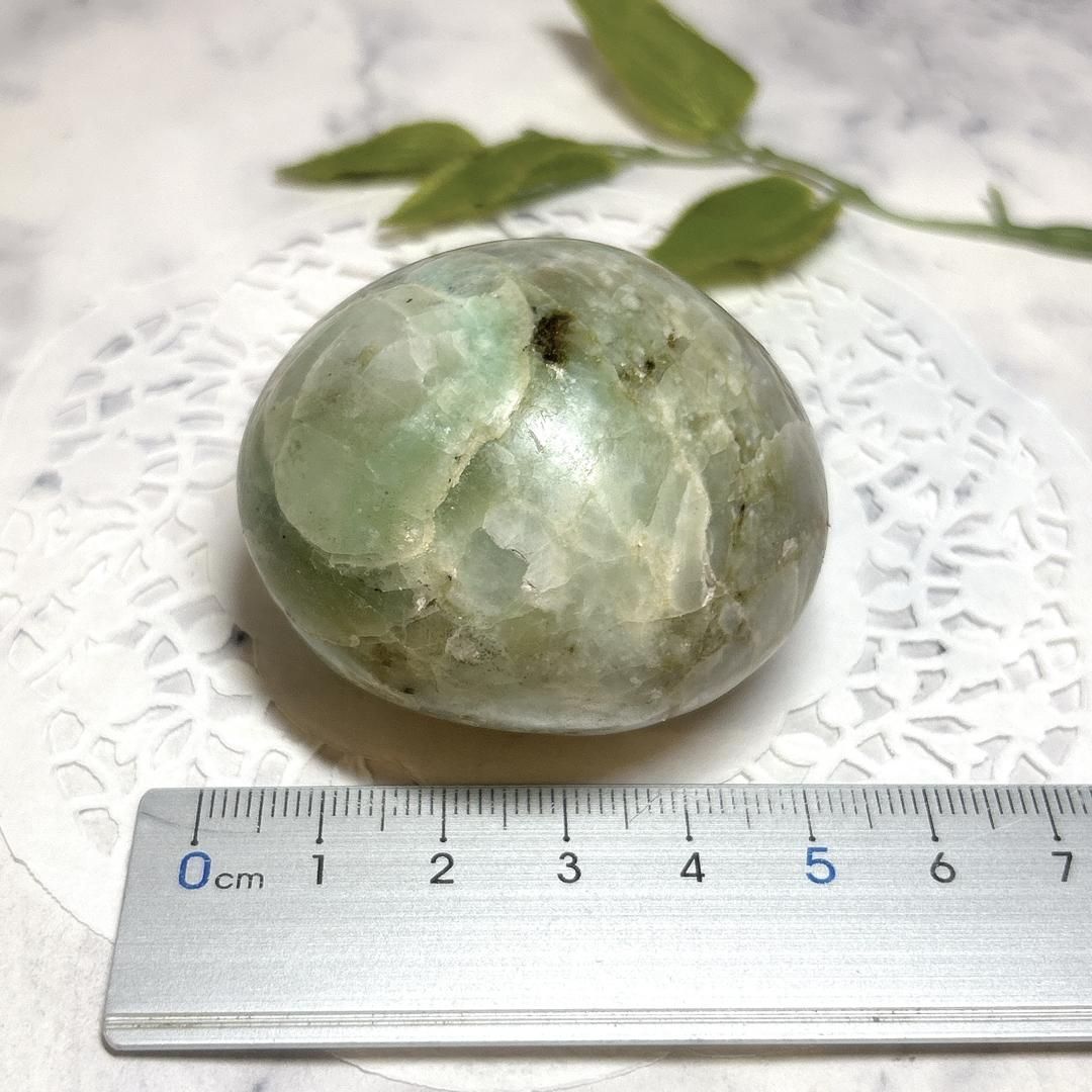 強シラー 高品質 グリーンムーンストーン ガーニエライト スフィア