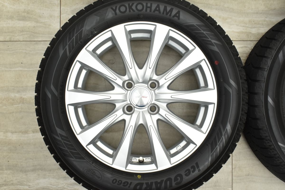  製 バリ溝 ジョーカー 16 in 6 J 40 PCD 100 ヨコハマ アイスガード iG 60 205 55 R ノートオーラ スタッドレス 16インチ タイヤ ホイールセット
