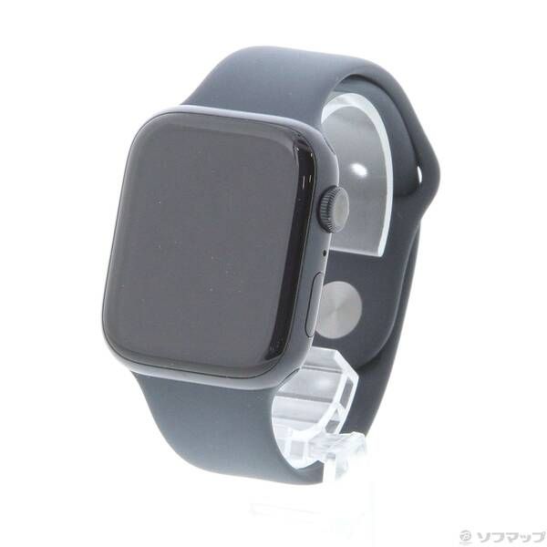 〔 品〕 Apple Watch Series 8 GPS 45mm ミッドナイトアルミニウムケース ミッドナイトスポーツバンド 262