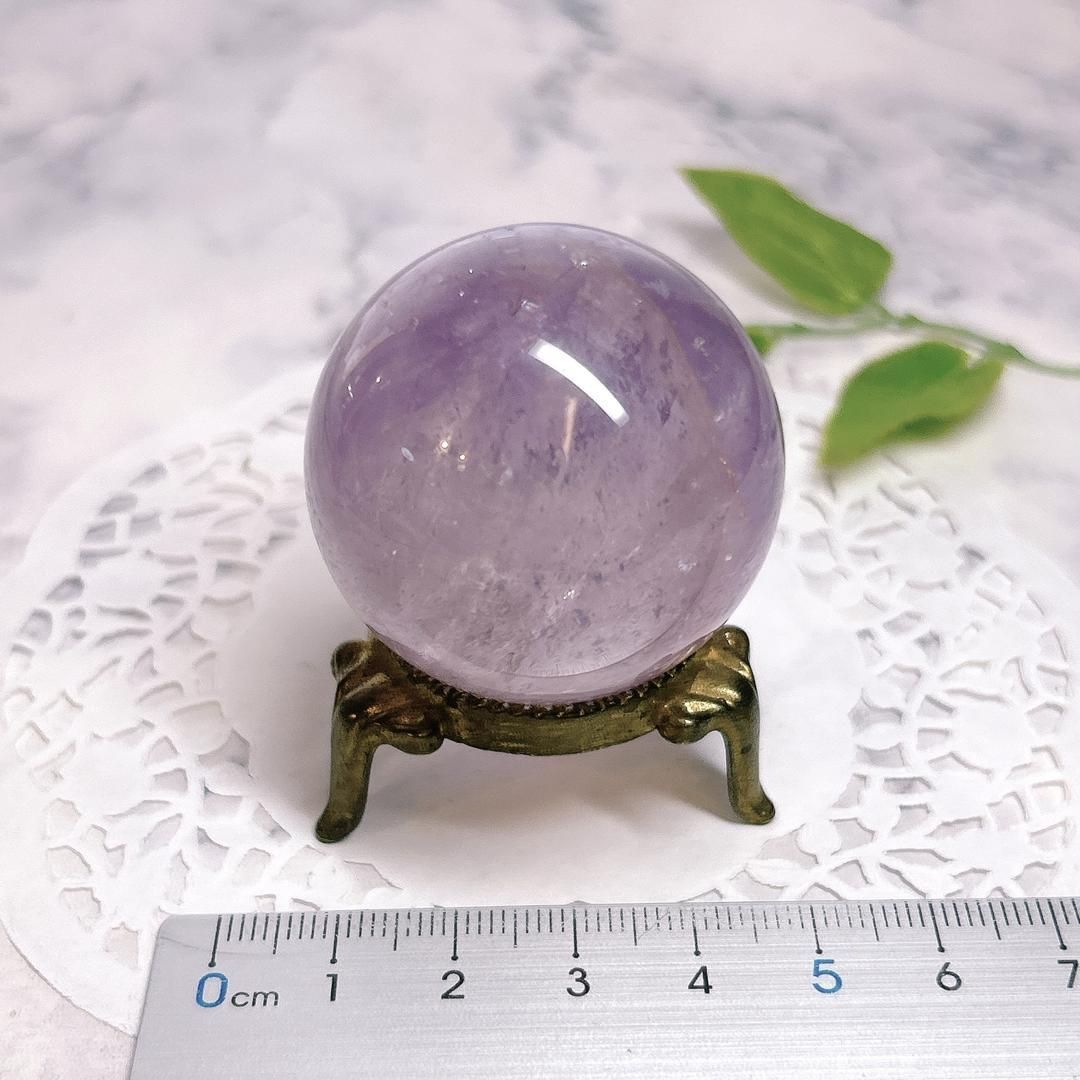 E16564】アメシスト 約40㎜ 球 スフィア ブラジル amethyst 天然石