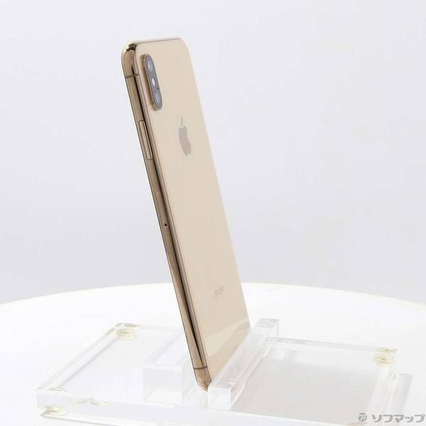 中古品〕 iPhoneXS Max 256GB ゴールド MT6W2J／A SIMフリー【344