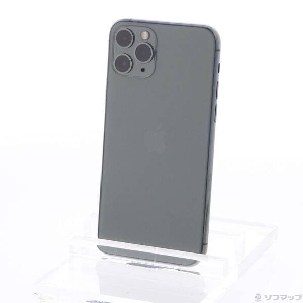 〔 品〕 iPhone11 Pro 256GB ミッドナイトグリーン NWCC2J A SIMフリー 198