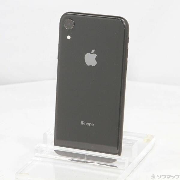 〔 品〕 iPhoneXR 64GB ブラック MT002J A SIMフリー 198