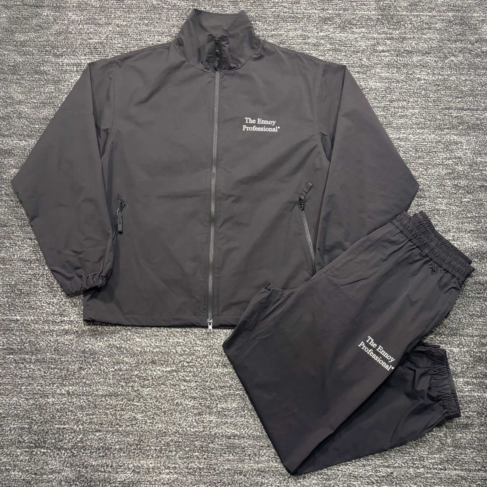 美品 ENNOY PROFESSIONAL CPN JACKET SET UP BLACK M エンノイ