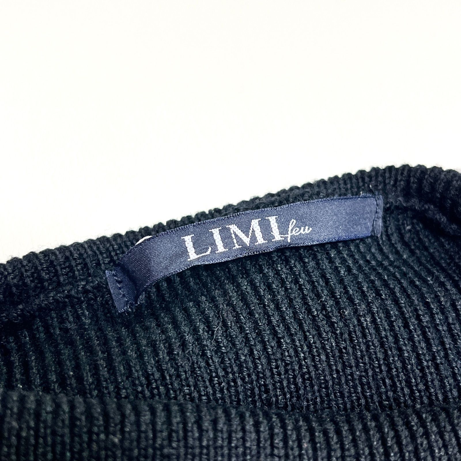 ck19 LIMI feu バイ タートルネック ニット セーター 配色 ニット 長袖 ウール 毛 made in japan リミヤマモト ヨウジヤマモト Yohji Yamamoto WWW_SMP1DAWEKUDUS_SCH_ID