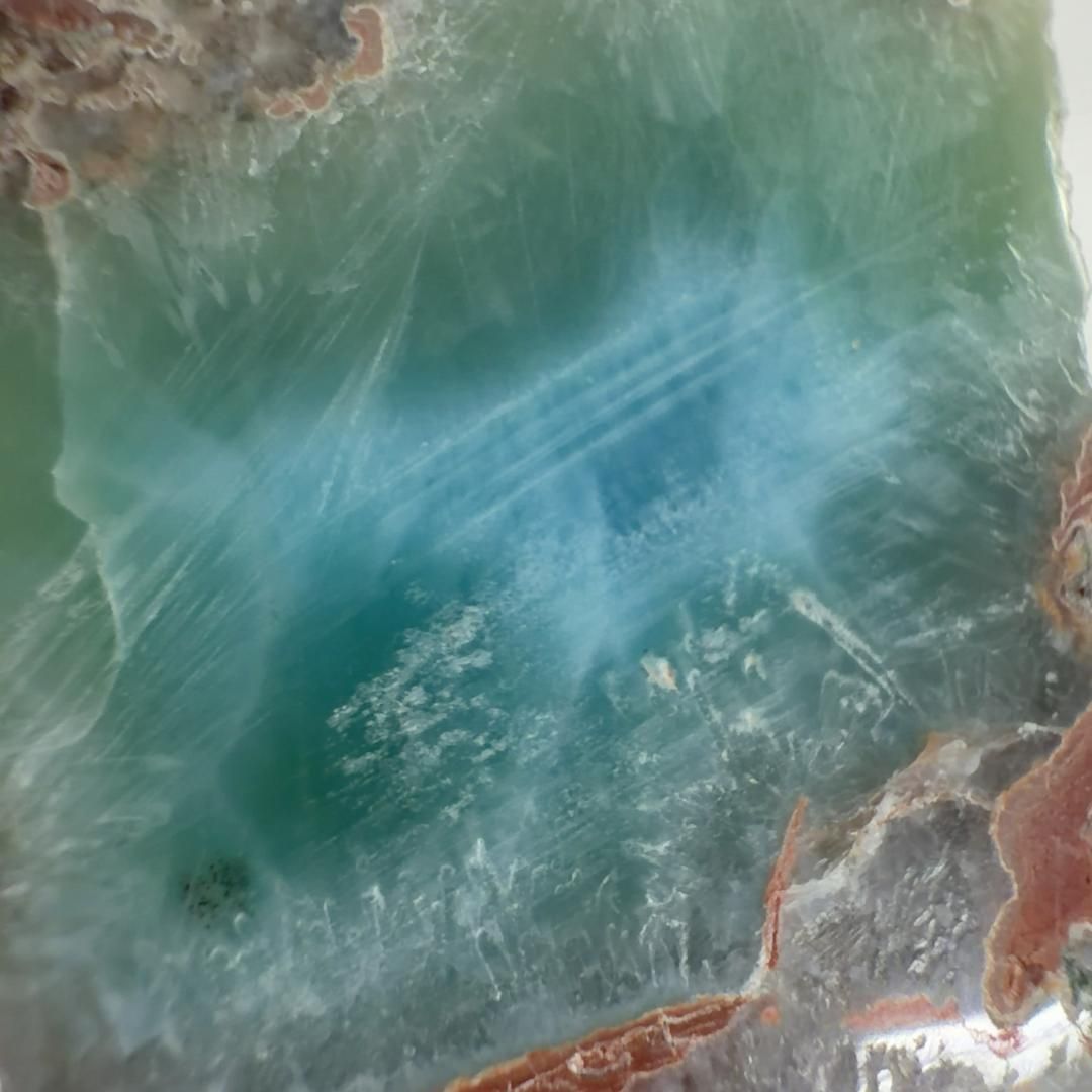 E31940】ラリマー 研磨 原石 3大ヒーリングストーン 天然石 鉱物