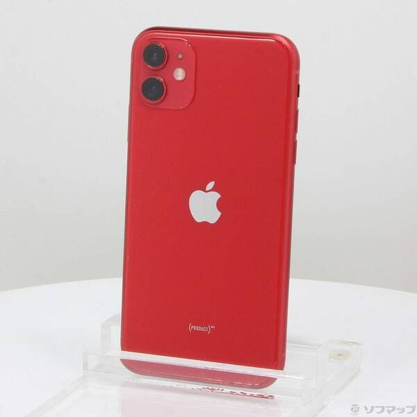 〔 品〕 iPhone11 64GB プロダクトレッド MWLV2J A SIMフリー 344