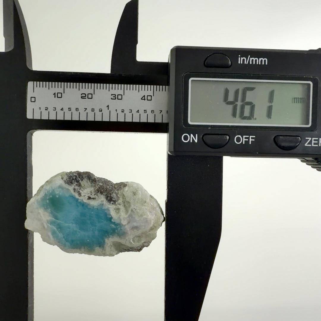 E31941】ラリマー 研磨 原石 3大ヒーリングストーン 天然石 鉱物