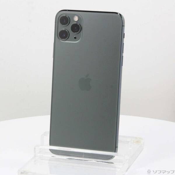 〔 品〕 iPhone11 Pro Max 256GB ミッドナイトグリーン MWHM2J A SIMフリー 198