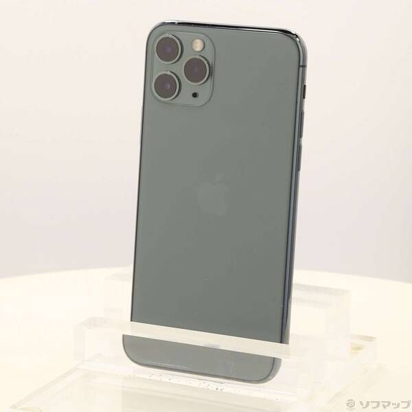 〔 品〕 iPhone11 Pro 64GB ミッドナイトグリーン NWC62J A SIMフリー 198