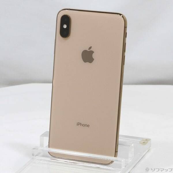 〔 品〕 iPhoneXS Max 64GB ゴールド MT6T2J A SIMフリー 198