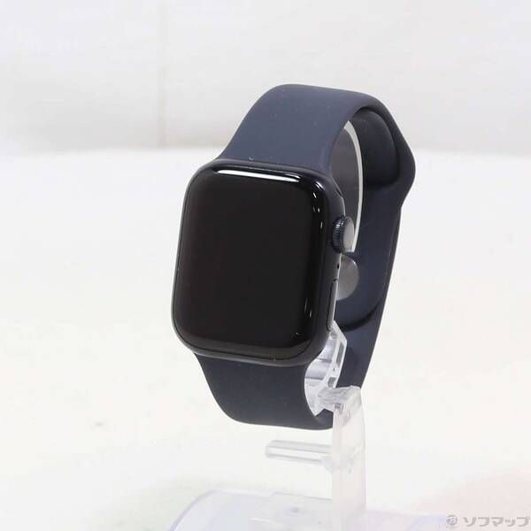 〔 品〕 Apple Watch Series 8 GPS 41mm ミッドナイトアルミニウムケース ミッドナイトスポーツバンド 262