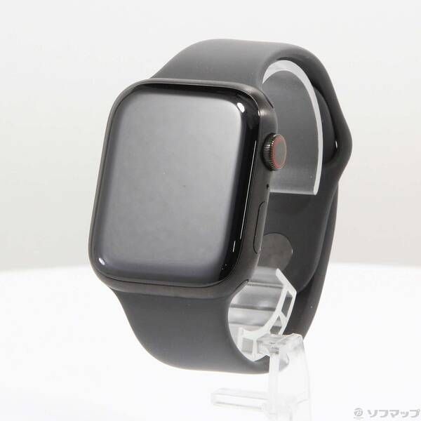 〔 品〕 Apple Watch Series 7 GPS Cellular 45mm スペースブラックチタニウムケース ストーングレイスポーツバンド 258