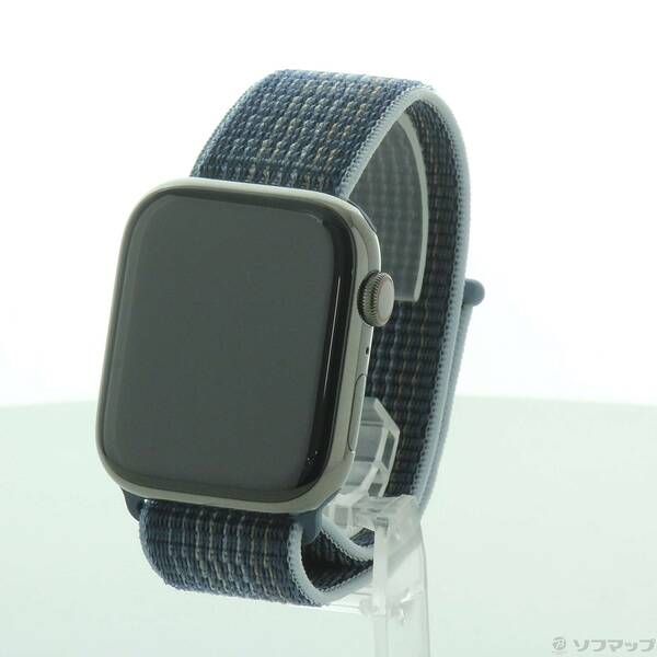 〔 品〕 Apple Watch Series 8 GPS Cellular 45mm グラファイトステンレススチールケース ストームブルースポーツループ 258