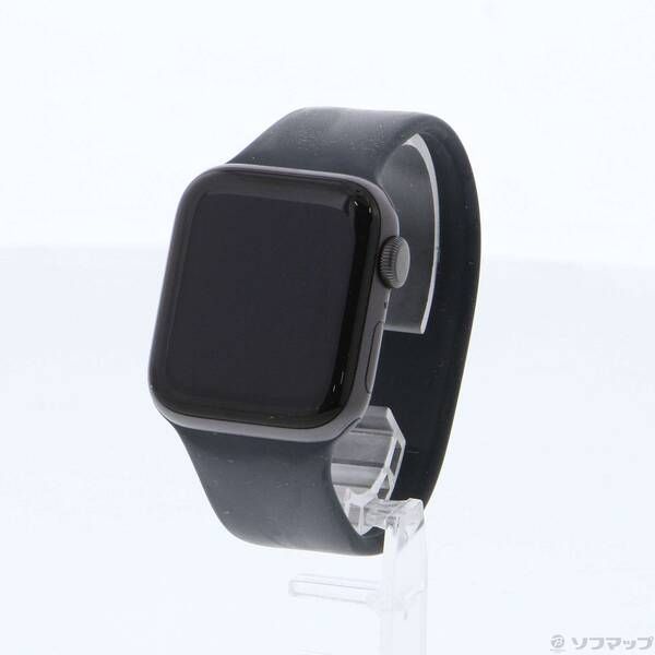 〔 品〕 Apple Watch Series 6 GPS 40mm スペースグレイアルミニウムケース ミッドナイトソロループ 258
