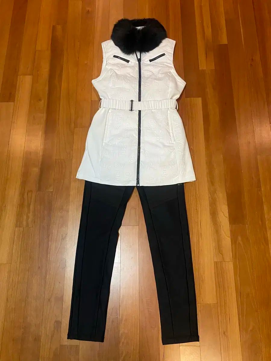 パーリーゲイツレディースサイドISTJ VENDING MACHINE Ver.グースミックスダウンパンツ0 26-27