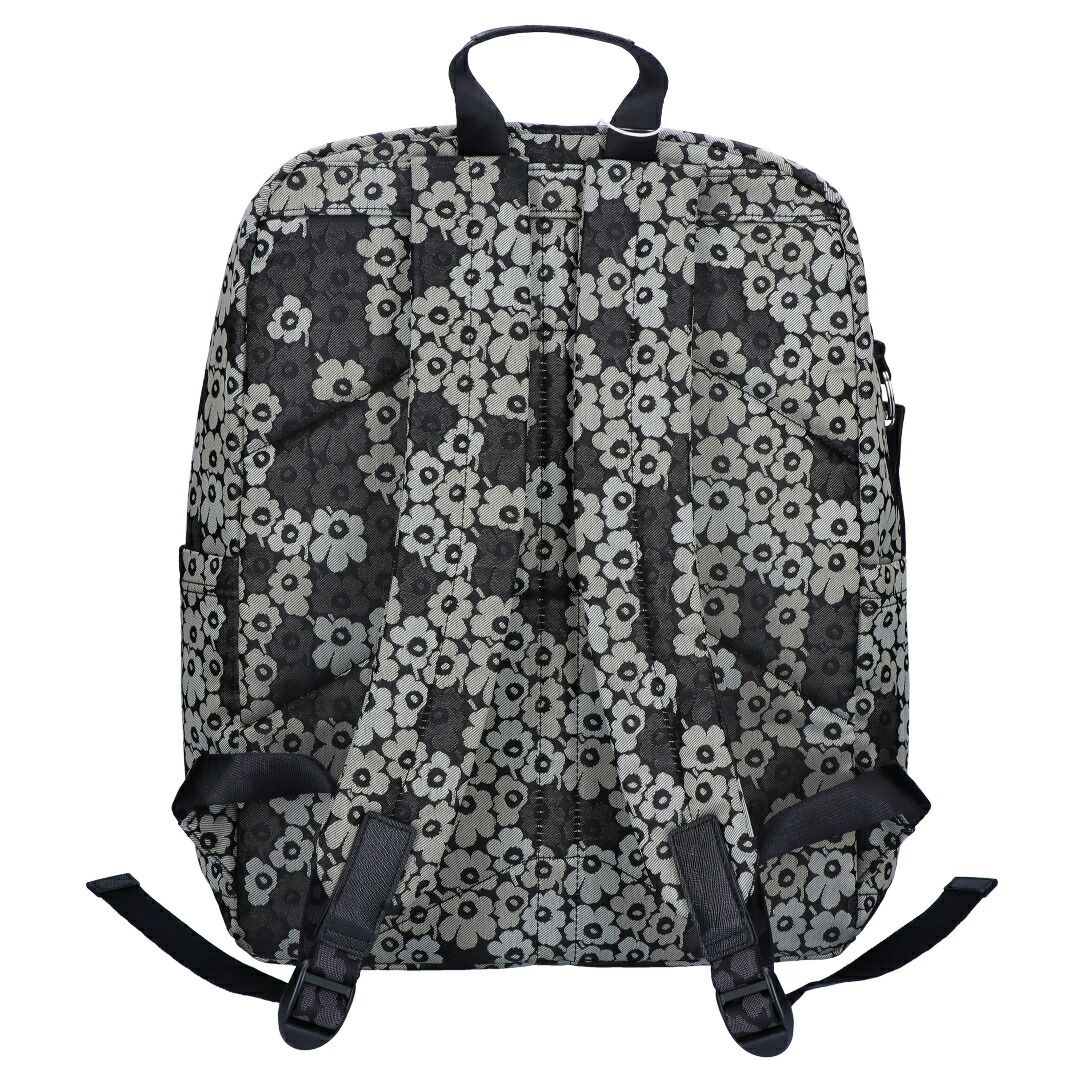 マリメッコ MARIMEKKO リュックサック バックパック ZIP TOP BACKPACK UNIKKO 93323 159 GREY LIGHT GREEN BLACK