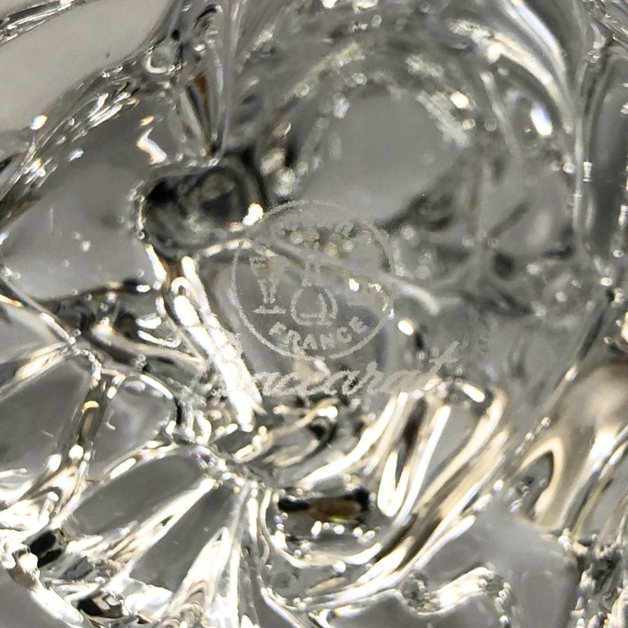  バカラ クリスタルオブジェ 干支 猿 Baccarat AFB56 アンティーク雑貨 置物 インテリア小物