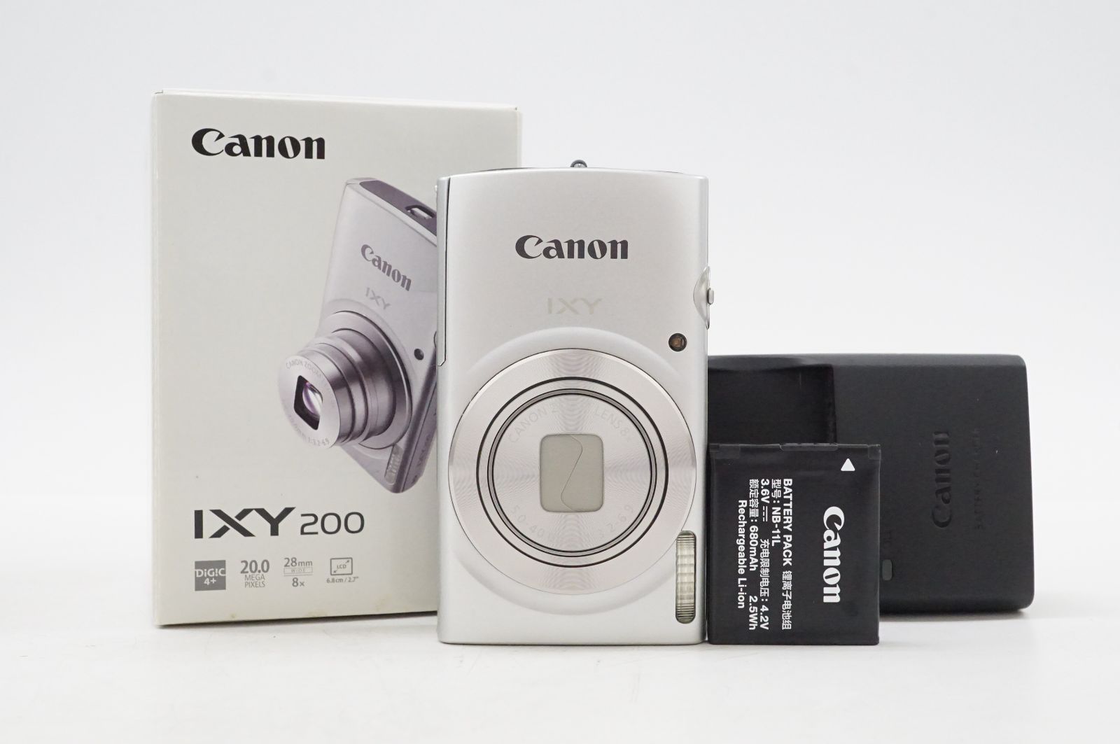 L261608 Canon キャノン IXY200 シルバー コンパクトデジタルカメラ デジカメ