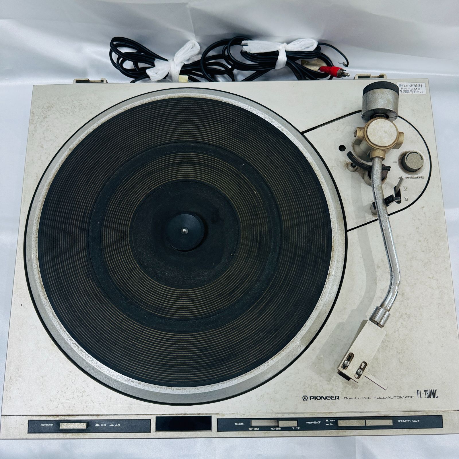 A 動作 済み PIONEER パイオニア ダイレクトドライブフルオートレコードプレーヤー PL-28OMC 年代物 1970年代