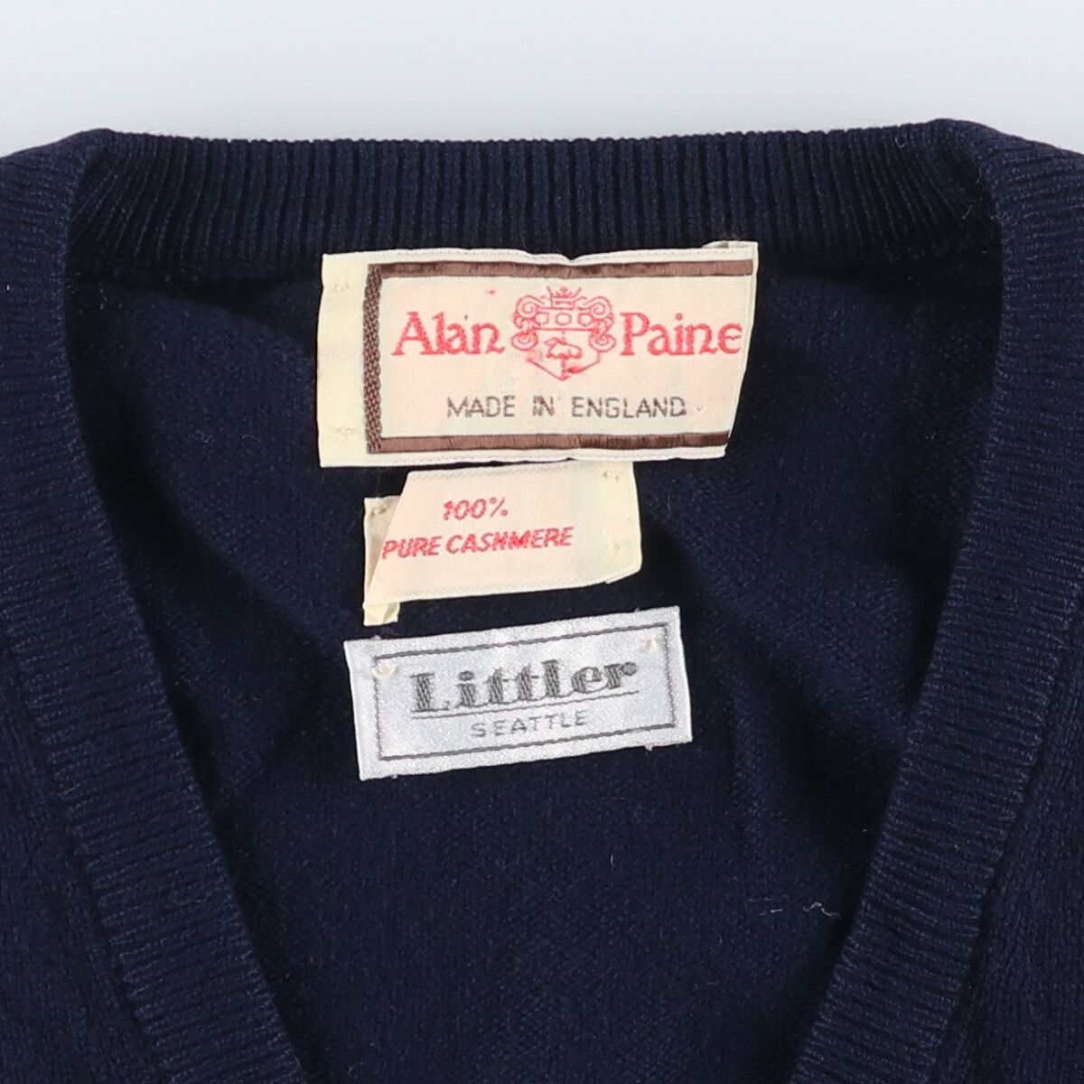 カシミアニットベスト