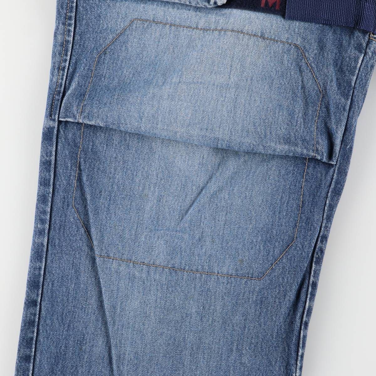 賢者の 古着 マリテフランソワジルボー MARITHE FRANCOIS GIRBAUD テープ付き ストレートデニムパンツ メンズw34相当 evb031733 本当にお買い得です！
