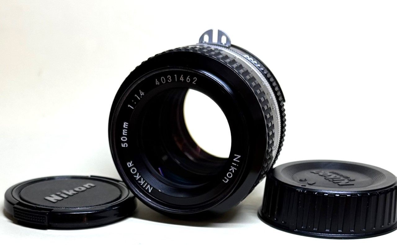 Nikkor Ai 50mm f1.4 フィルムカメラ用レンズ Fマウント ポートレートやスナップに最適 汎用の人気品 4145