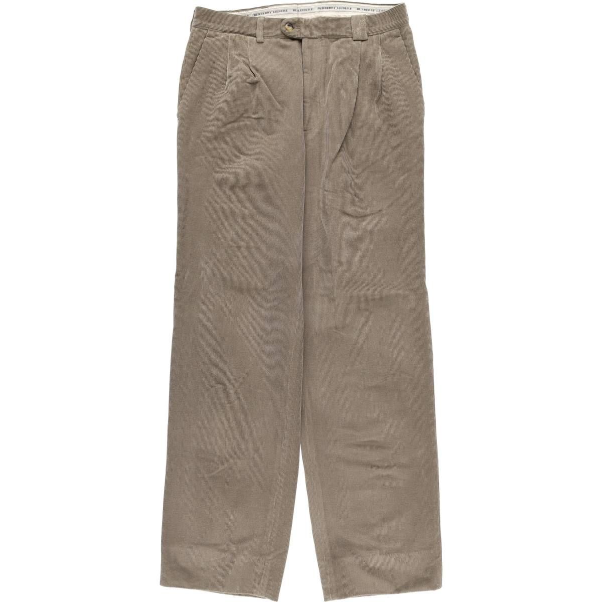古着 バーバリー Burberry s LONDON El Corte Ingles ツータック コーデュロイパンツ メンズw 31相当 eaa 593560