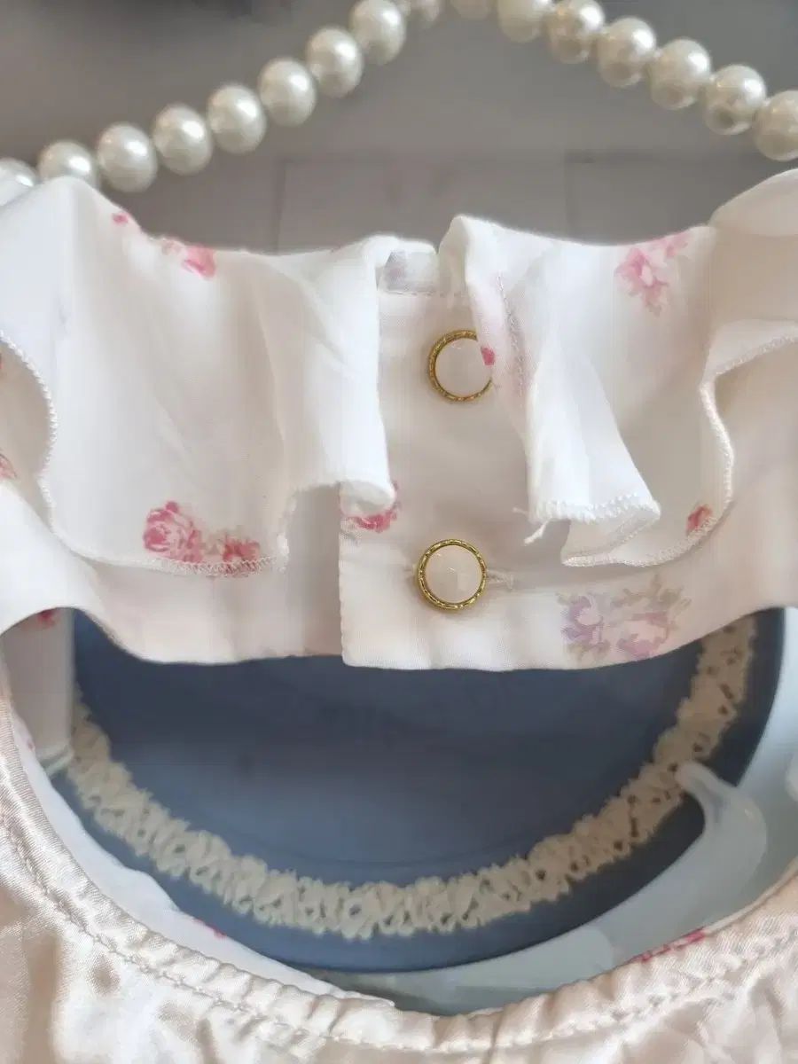  リズリサ LIZ LISA フリル カラ コルセット フラワー ワンピース 長袖 七分袖 ミニワンピース