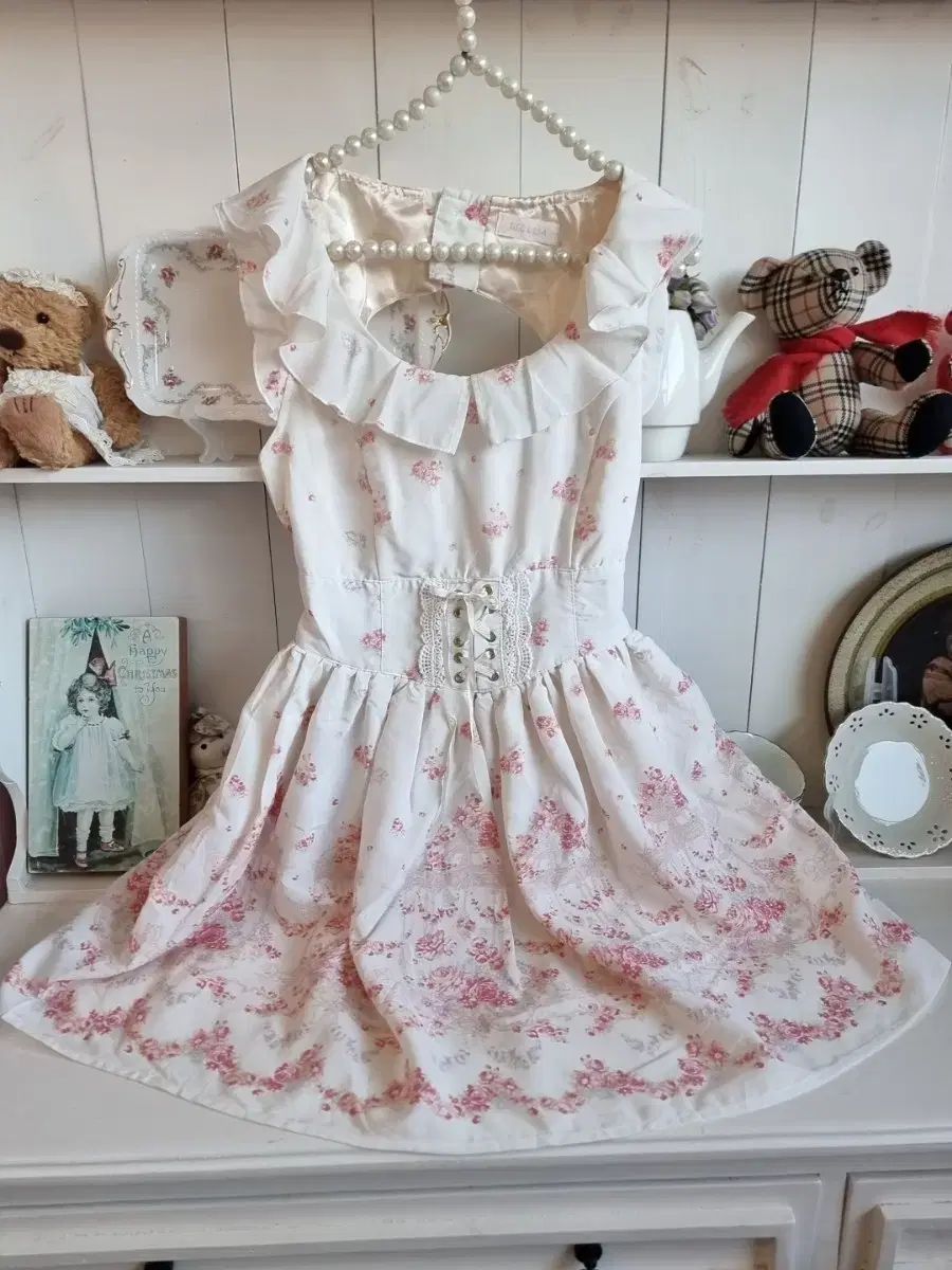 リズリサ LIZ LISA フリル カラ コルセット フラワー ワンピース