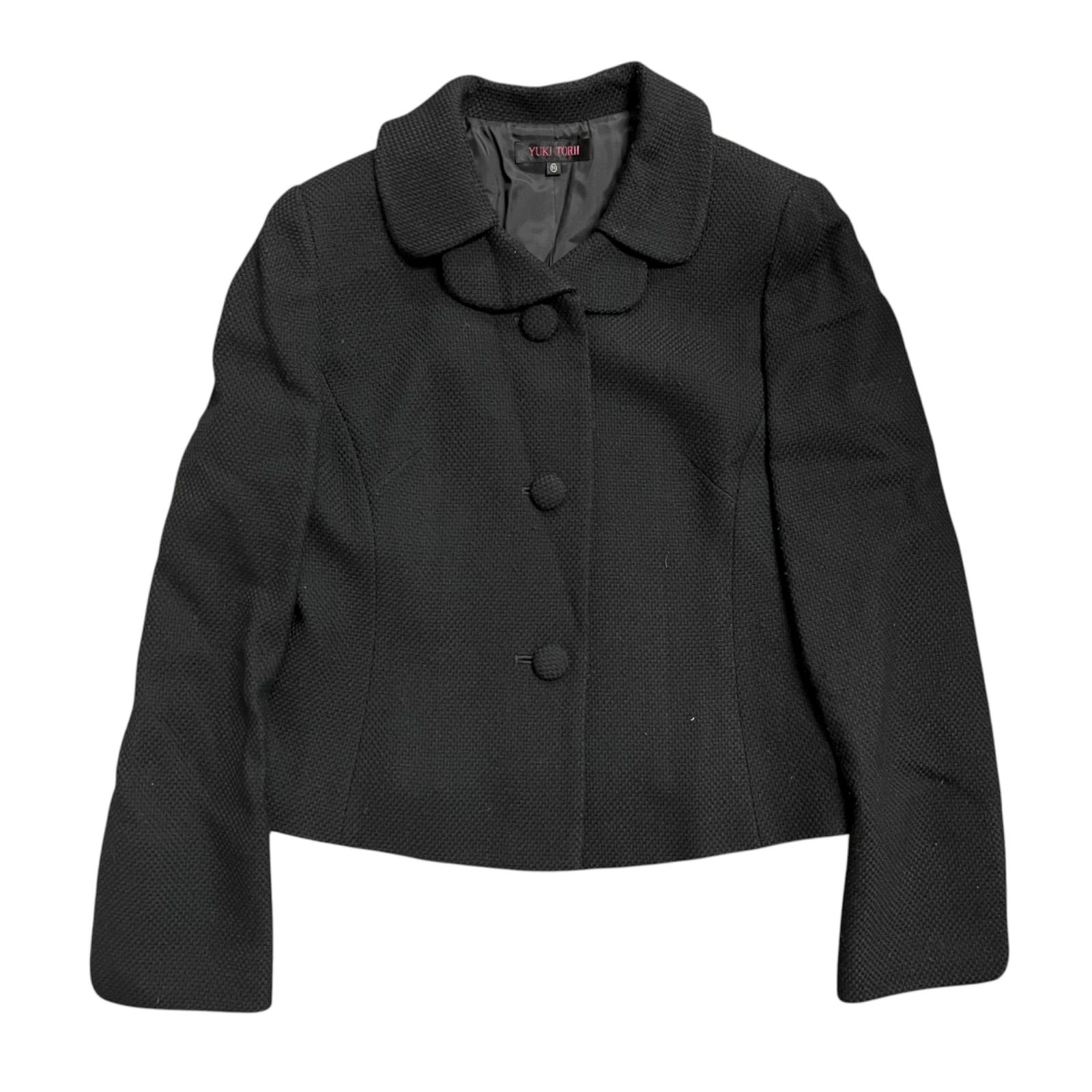 YUKI TORI フォーマル 礼服 ブラック 11号 ユキトリイ 冠婚葬祭 喪服 ワンピース セットアップ スカート ジャケット