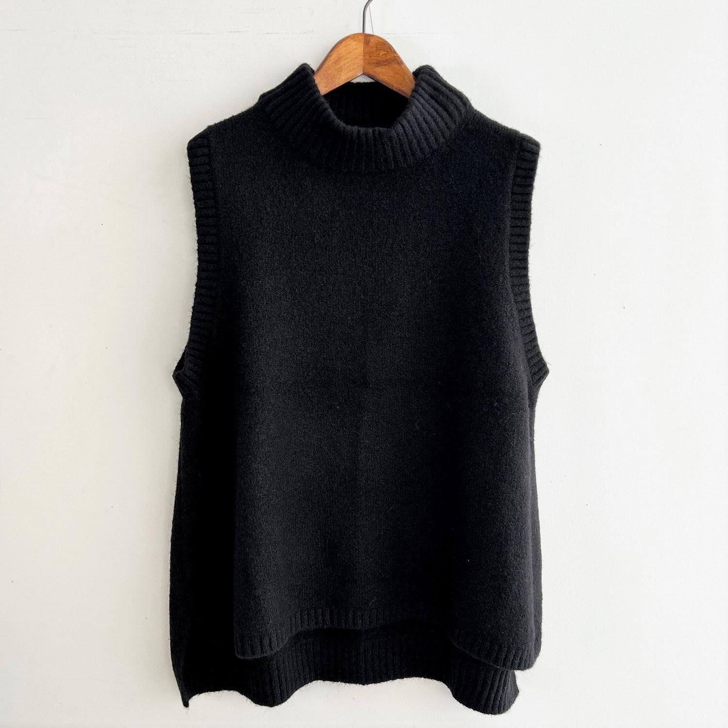  mao made モックネックベスト 251105 ニットベスト ベスト ジレ ビスチェ