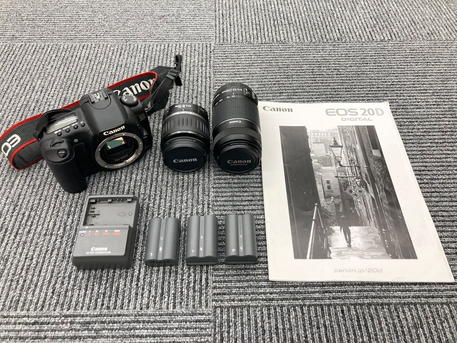 KD-006 Canon EOS 20D デジタル一眼レフカメラ 望遠レンズ付き