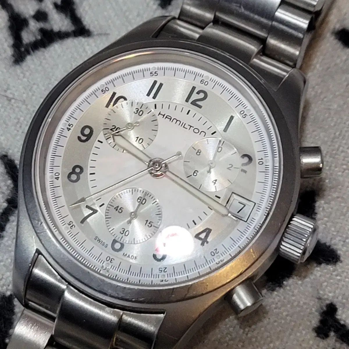 HAMILTON ハミルトン メンズ メタル クロノ 時計