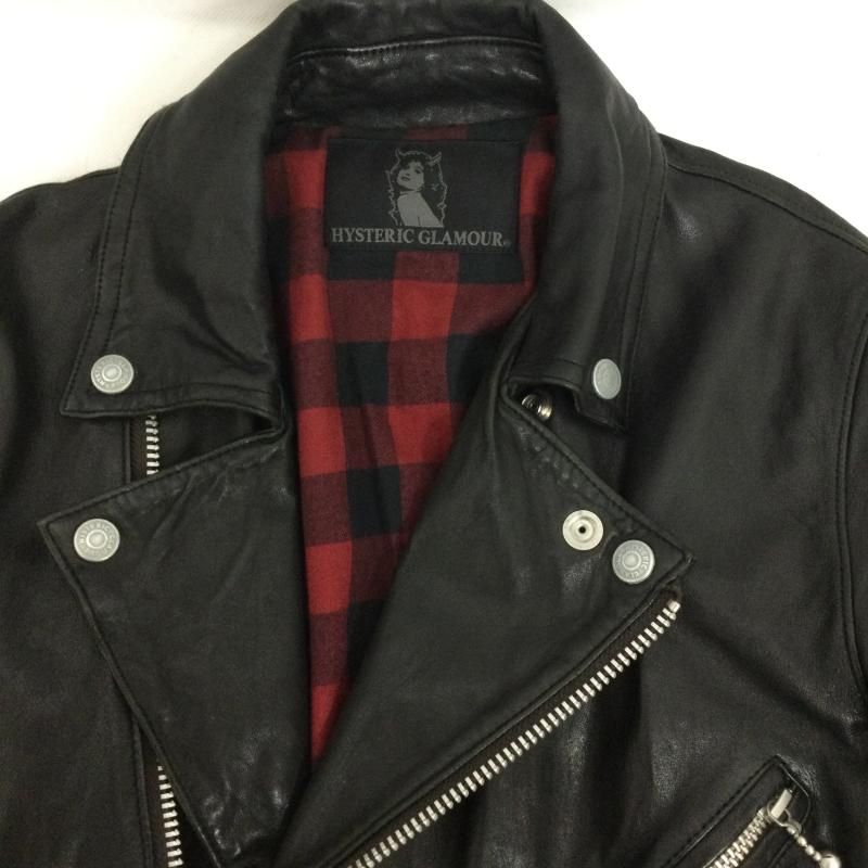 ヒステリックグラマーレザージャケット HYSTERIC GLAMOUR ヒステリックグラマー 02173LB02 キップレザー