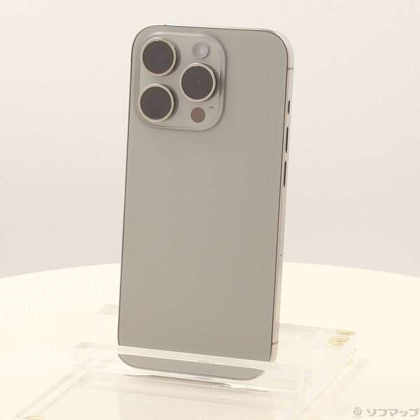 〔 品〕 iPhone15 Pro 128GB ナチュラルチタニウム MTU93J A SIMフリー 198
