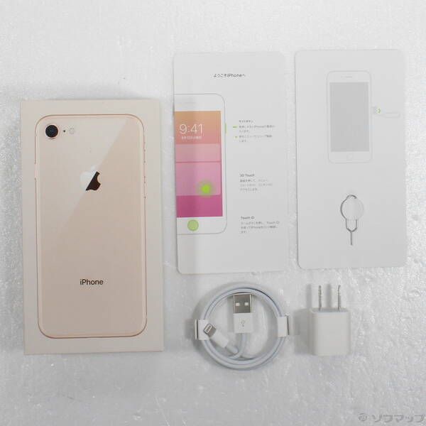 スマートフォン・携帯電話 〔品〕 iPhone8 64GB ゴールド MQ7A2J／A