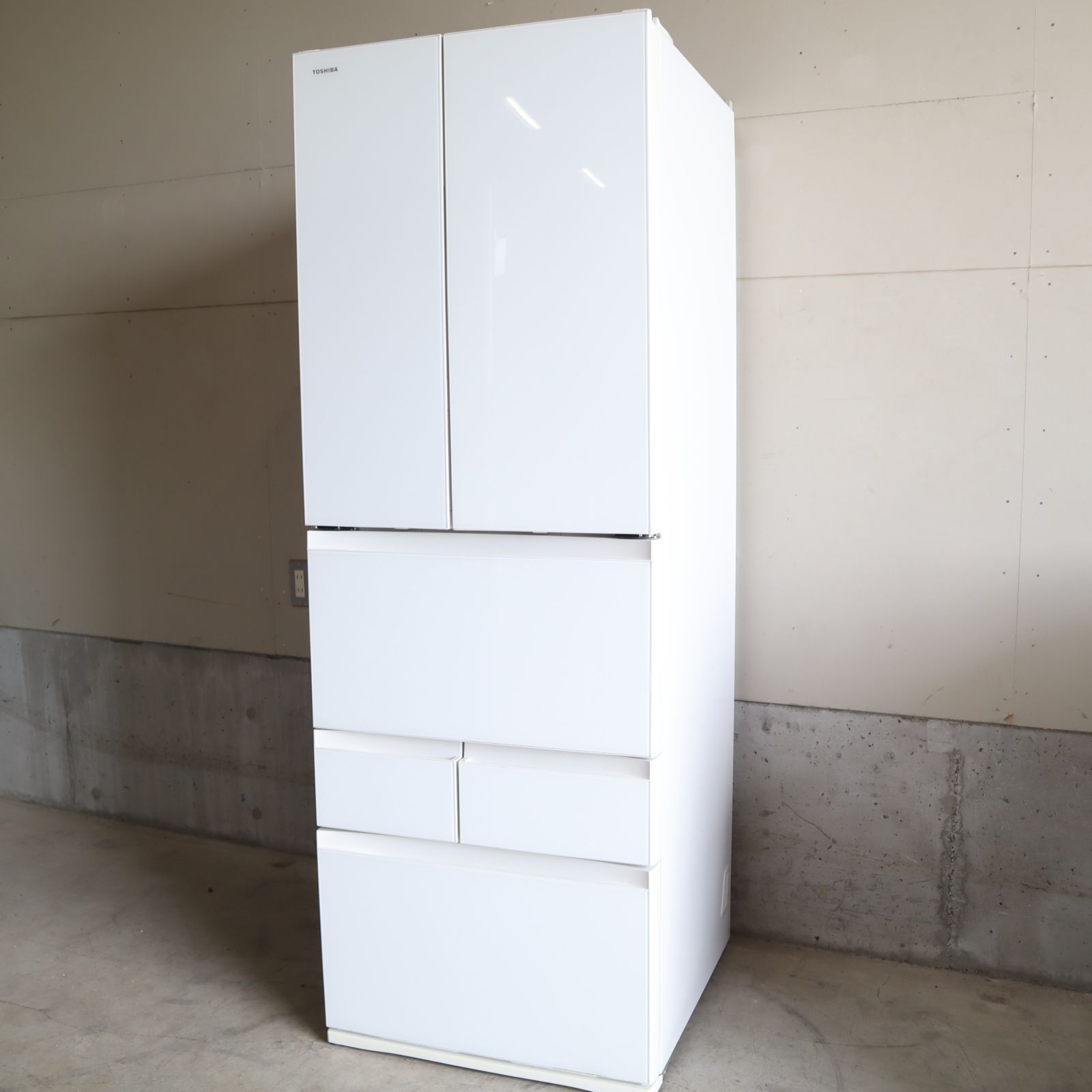関東地域 ガラス自動製氷機付き 東芝 TOSHIBA 大型冷蔵庫 GR M 510 FD EW 509 L R 60291