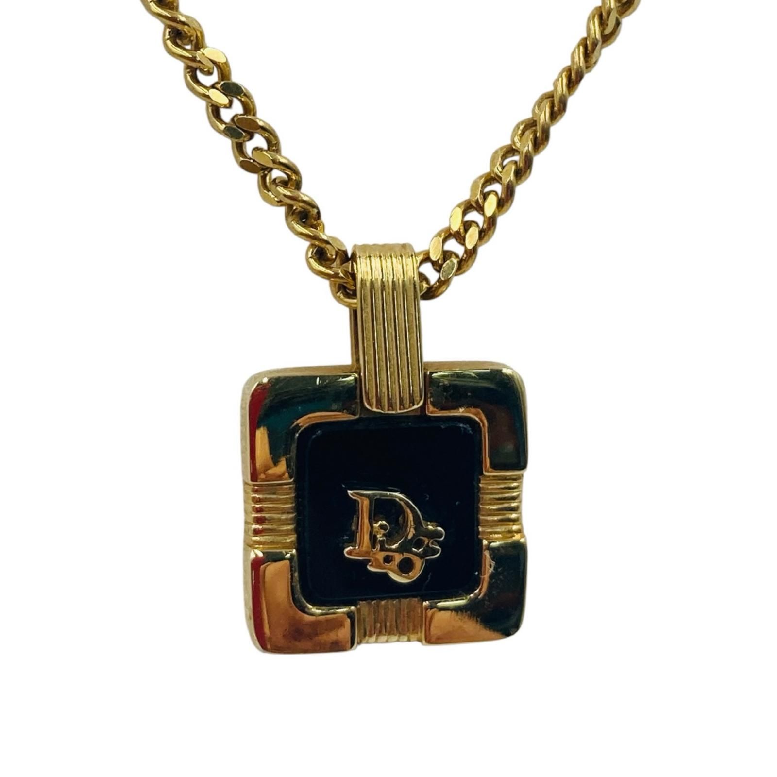 クリスチャンディオール Christian Dior ネックレス ペンダント ロゴ