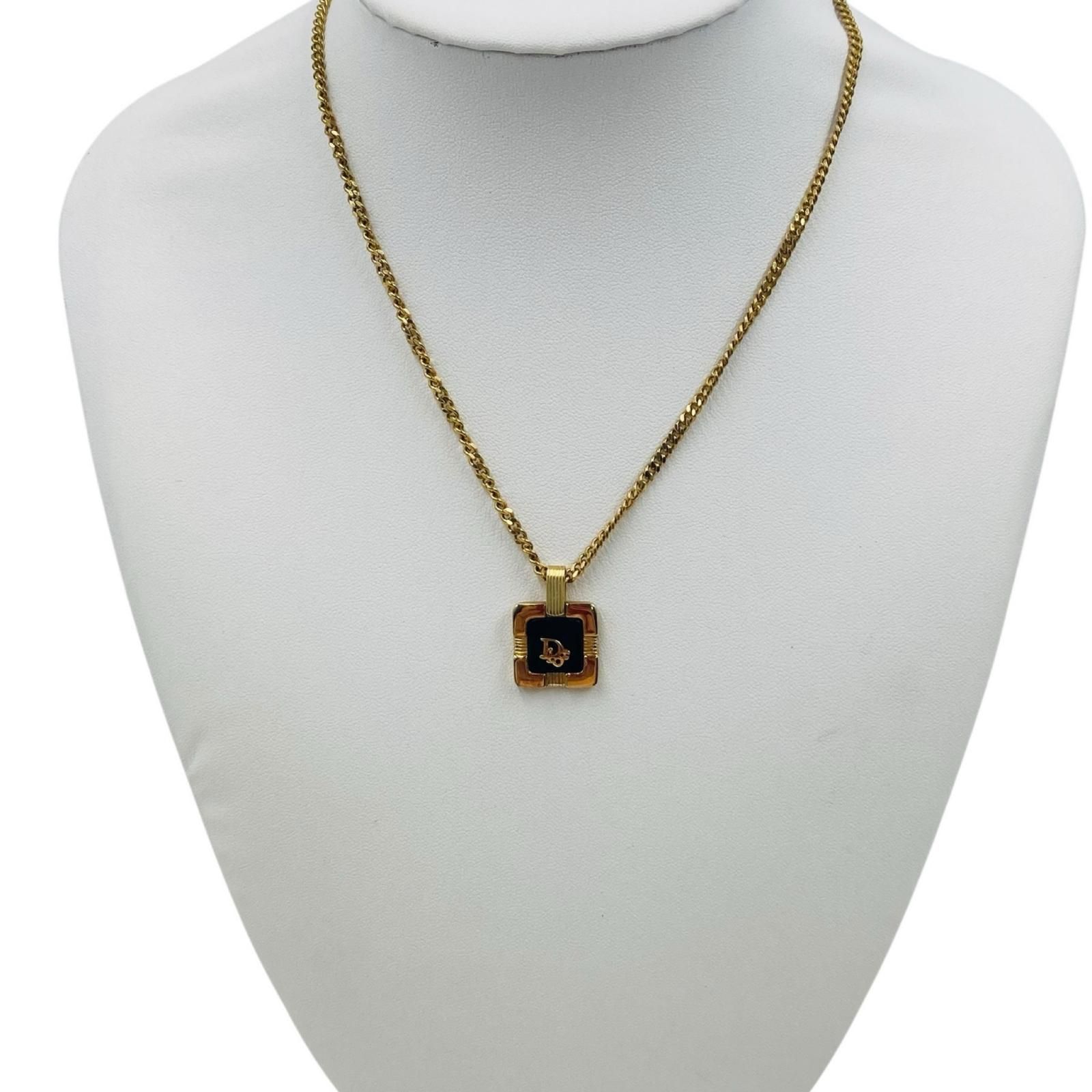 クリスチャンディオール Christian Dior ネックレス ペンダント ロゴ