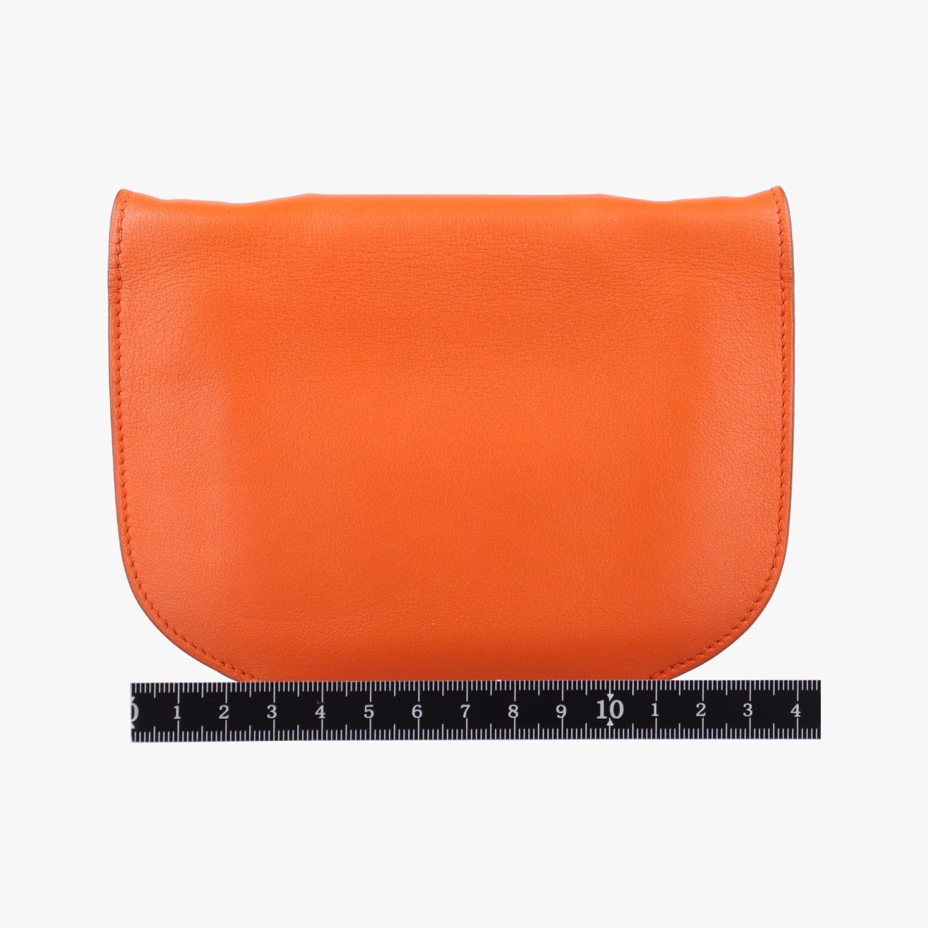 エルメスHermesコンヴォワイユール オレンジ レザー B 144NM
