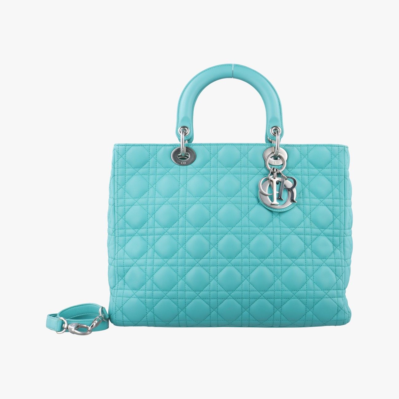 クリスチャンディオールChristian Diorレディディオール ブルー ラムスキン 01-MA-1121