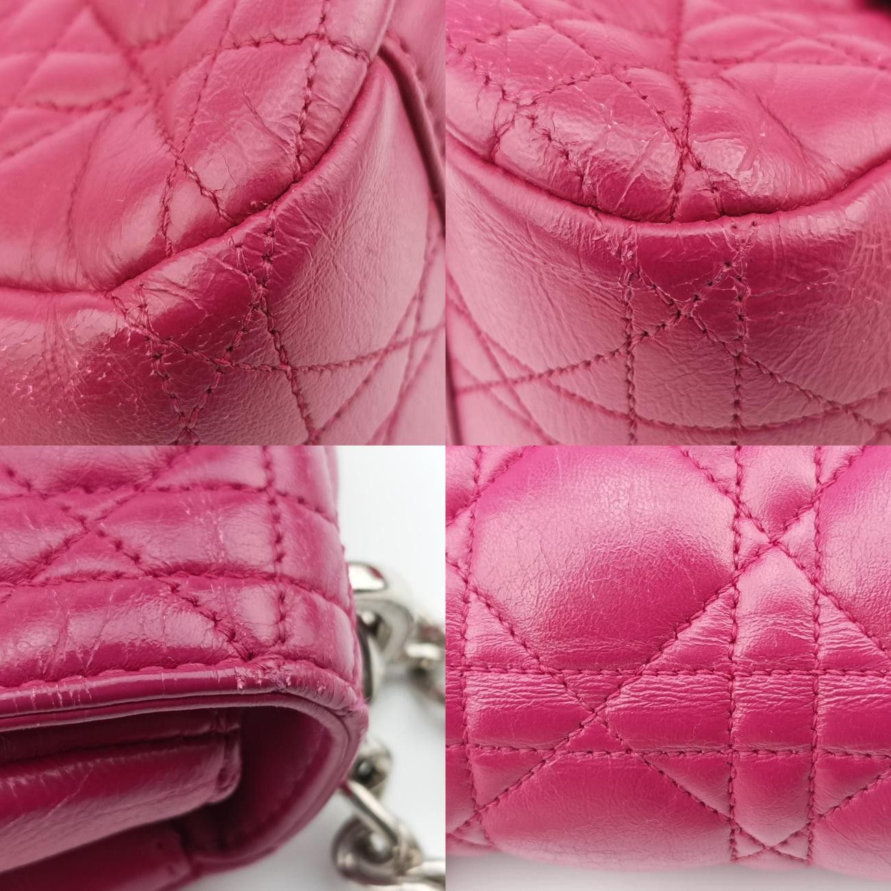 【人気急上昇】 クリスチャンディオールChristian Diorミスディオール ピンク ラムスキン 01-BO-0154