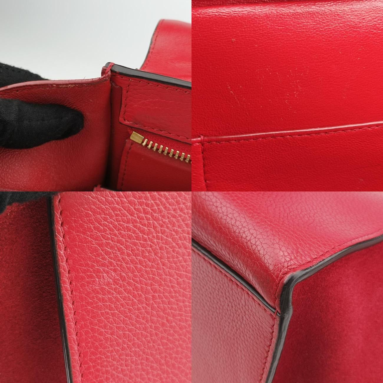 レッド レザー×スエード