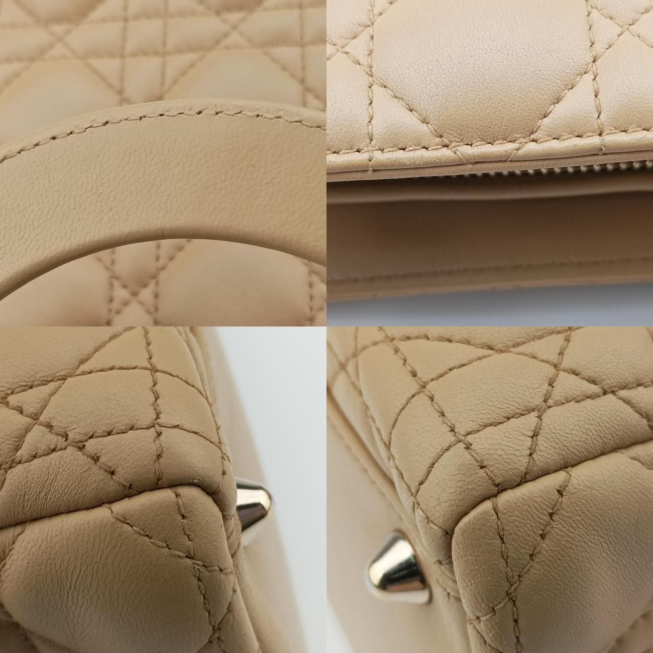 ベージュ ラムスキン