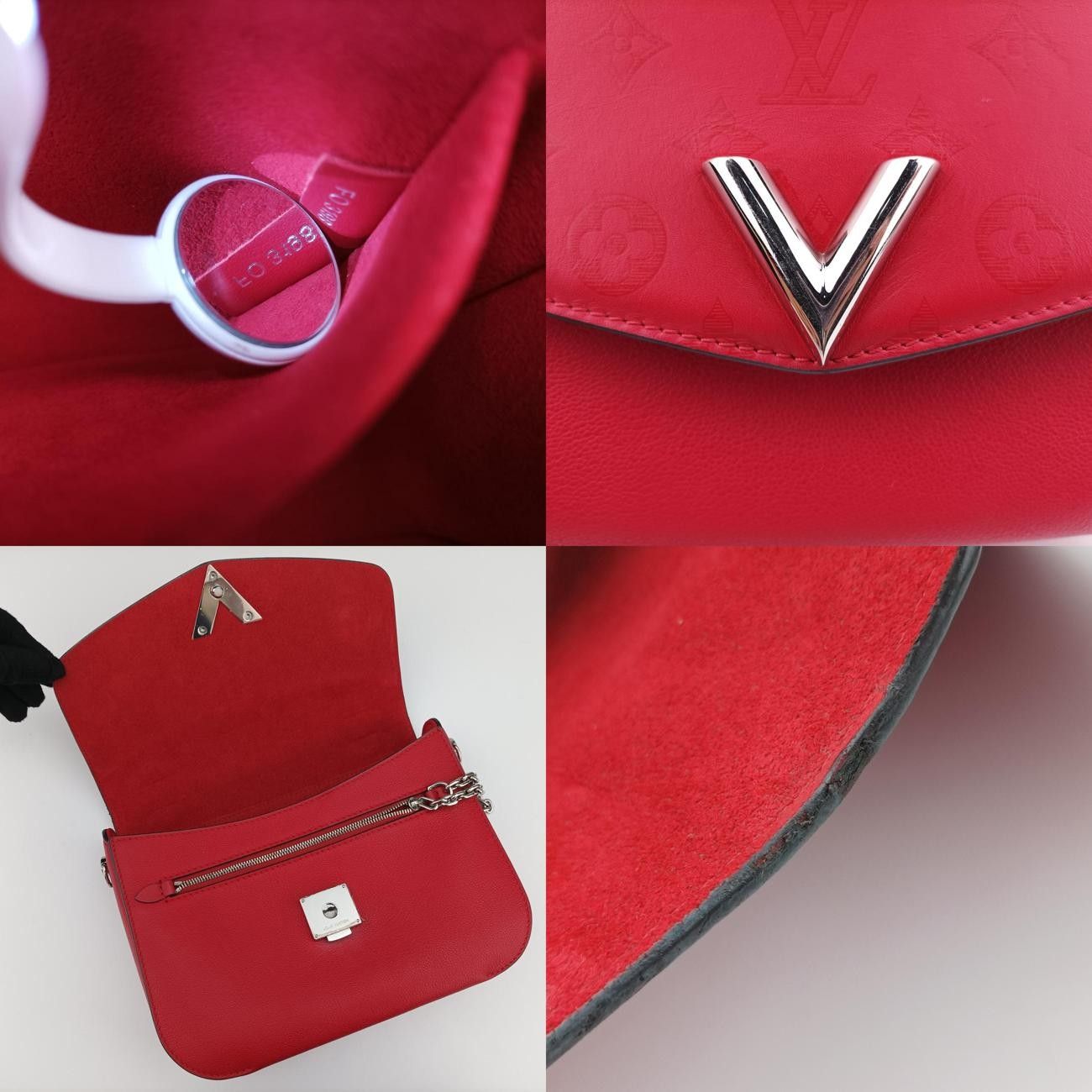 Vuittonヴェリーチェーンバッグ ルビー