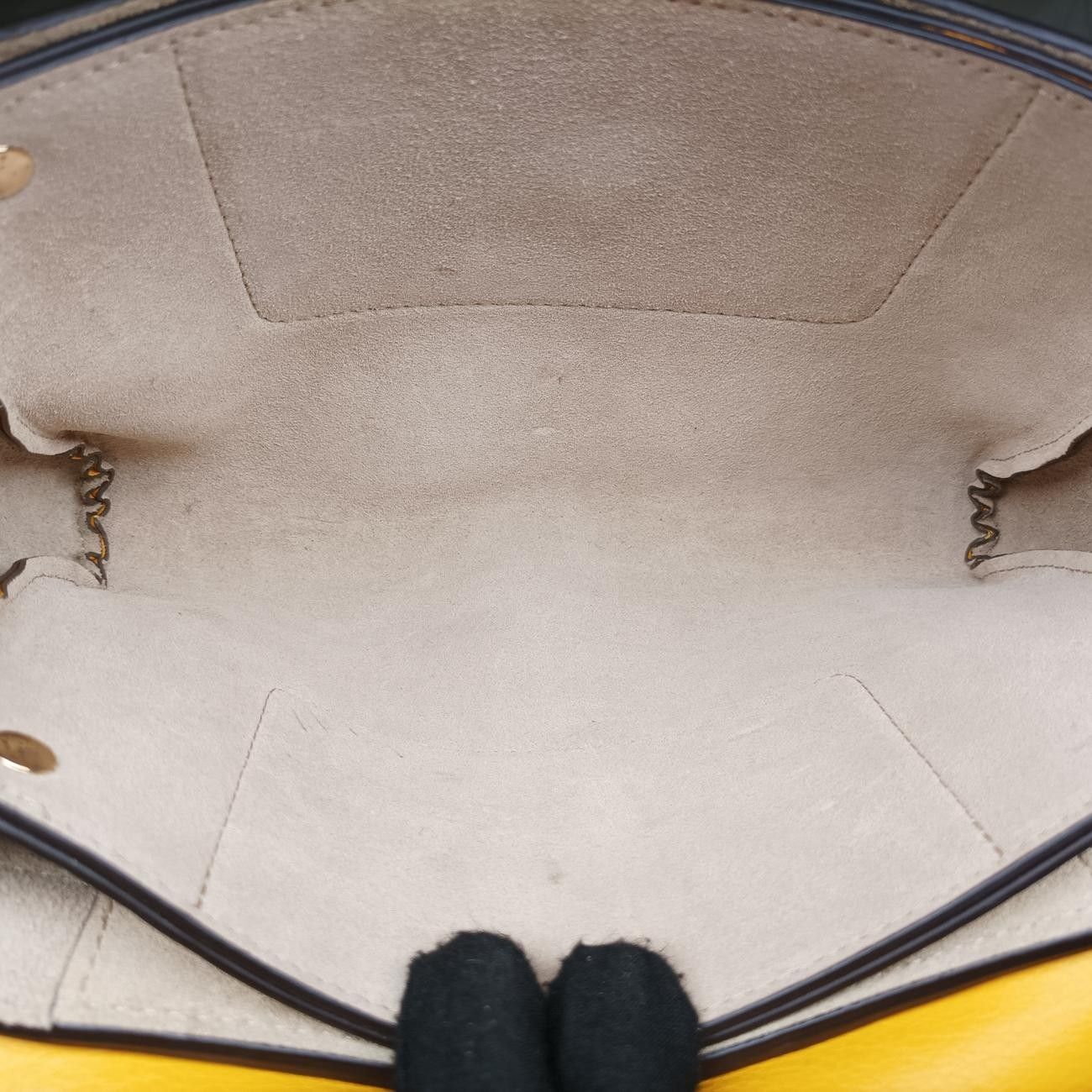  クロエChloeフェイ イエロー スエード×レザー 03-18-68-65 メッセンジャーバッグ ショルダーバッグ