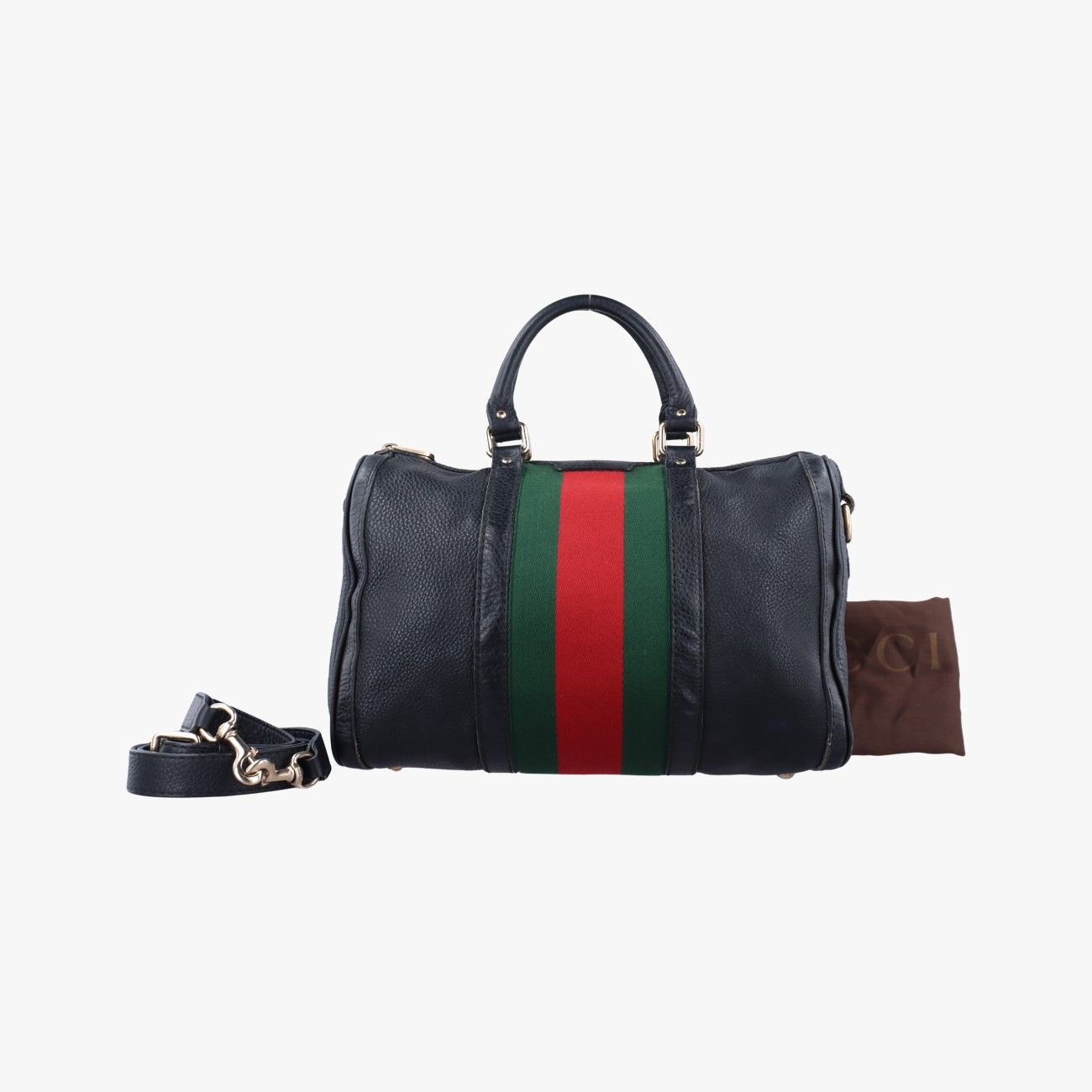 グッチGucciシェリーライン ブラック×グリーン×レッド レザー 247205 D018965413
