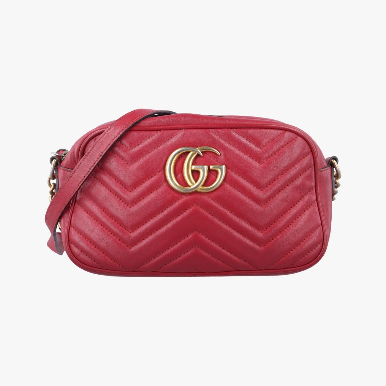 グッチGucciGGマーモント レッド レザー 447632 F023318685